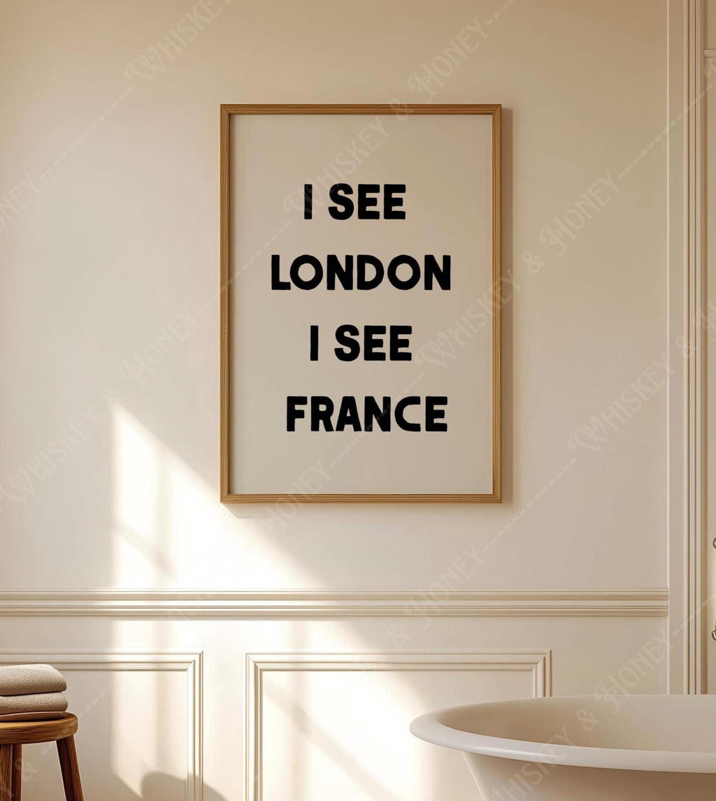 I See London I See France Bathroom Print