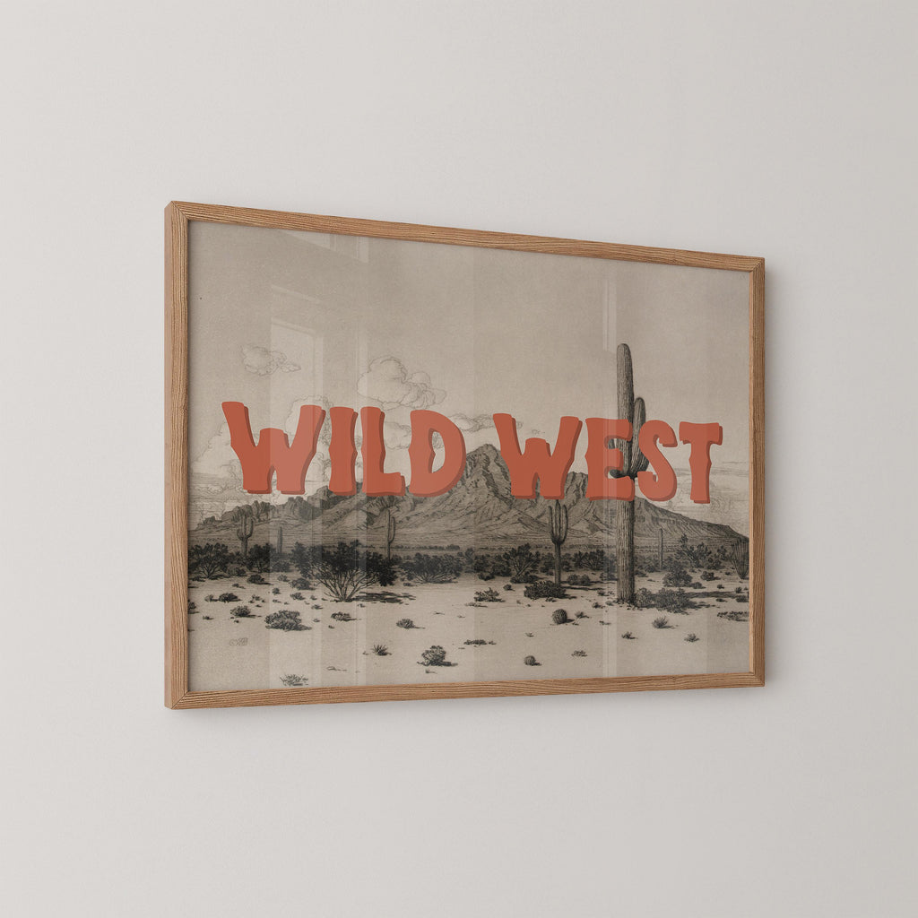 Vintage Wild West Print