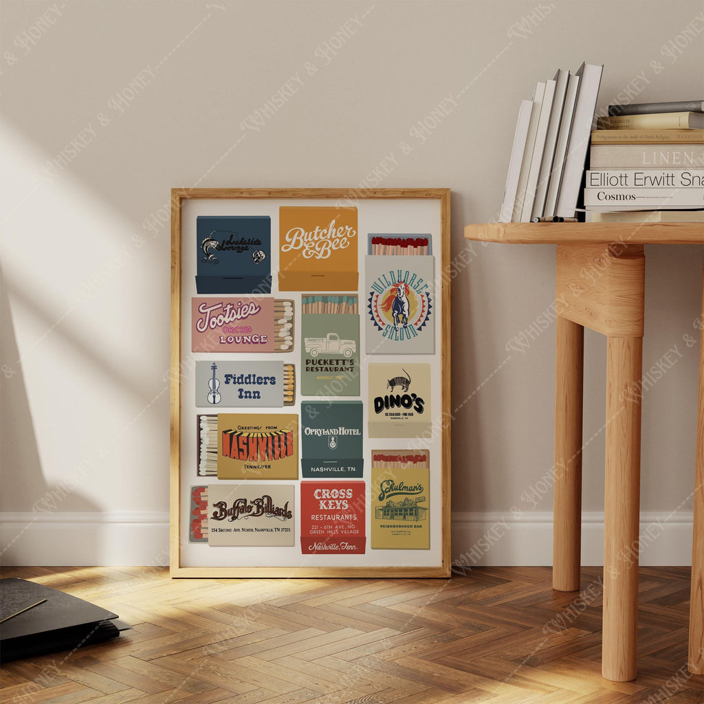 Nashville Matchbook Print