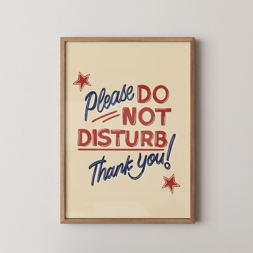 Please Do Not Disturb Print