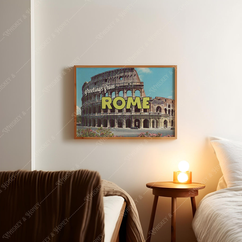 Greetings from Rome Postcard Print