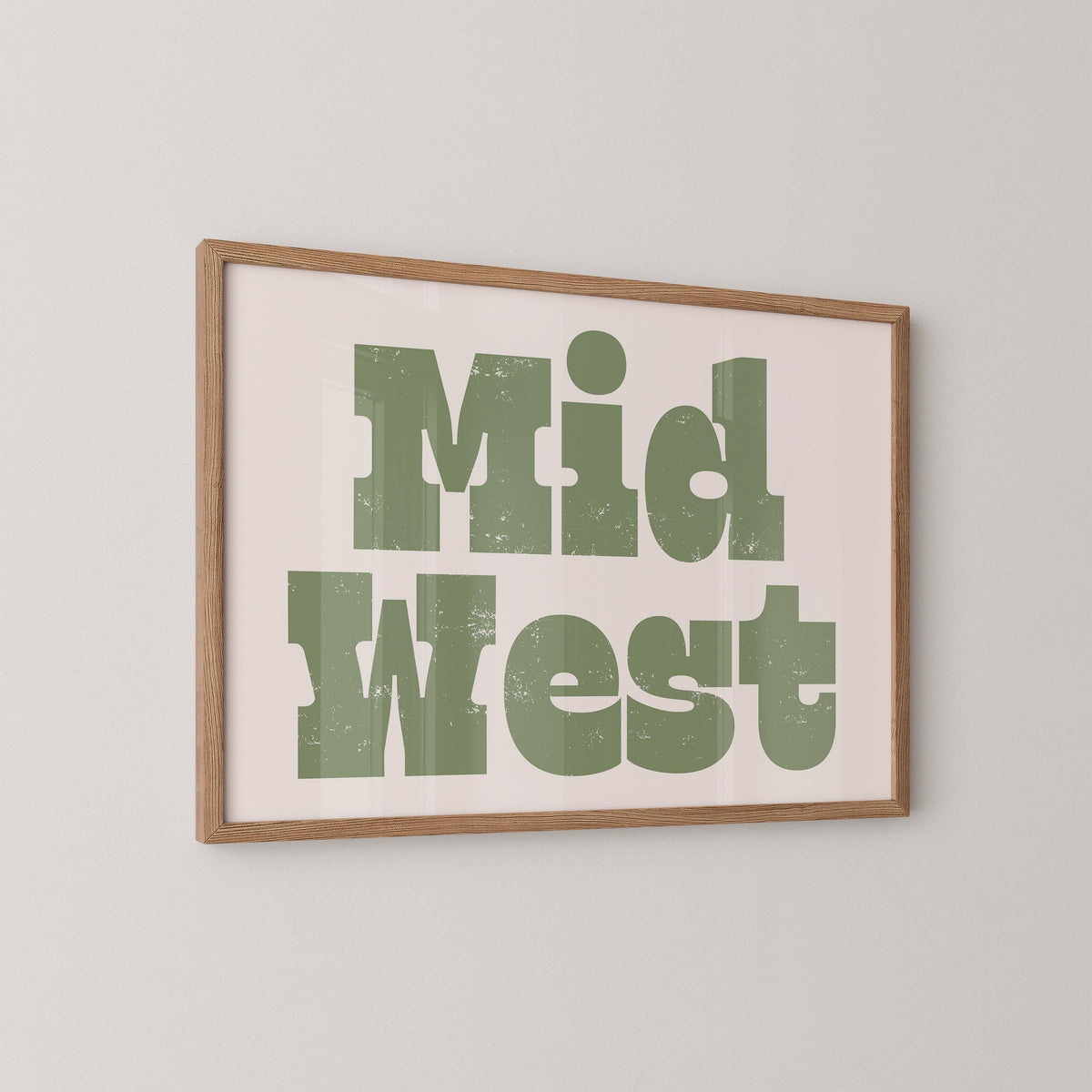 Midwest Typography Print