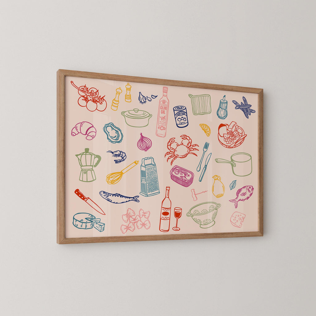 Kitchen Ingredient Horizontal Print