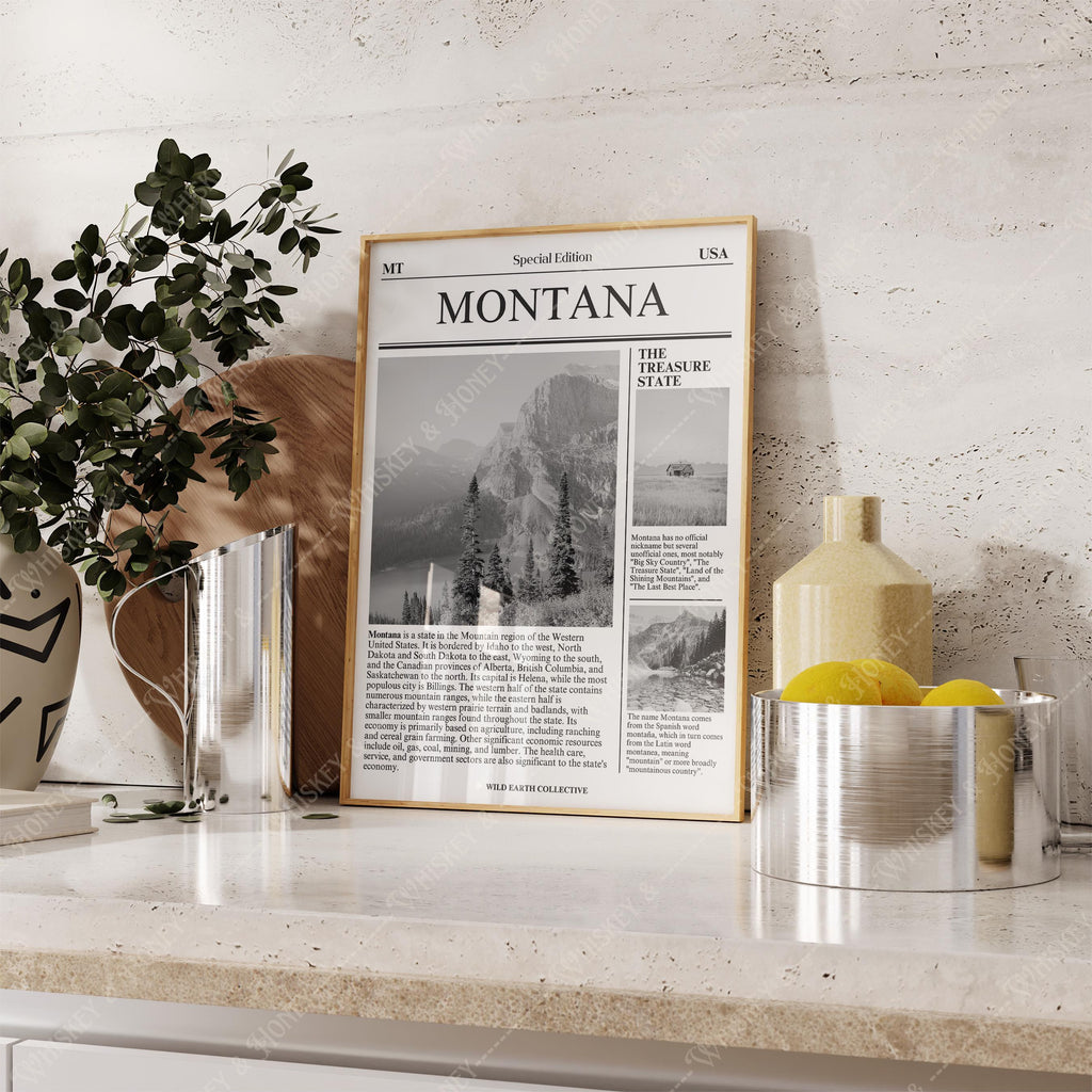 Montana State Newspaper Print