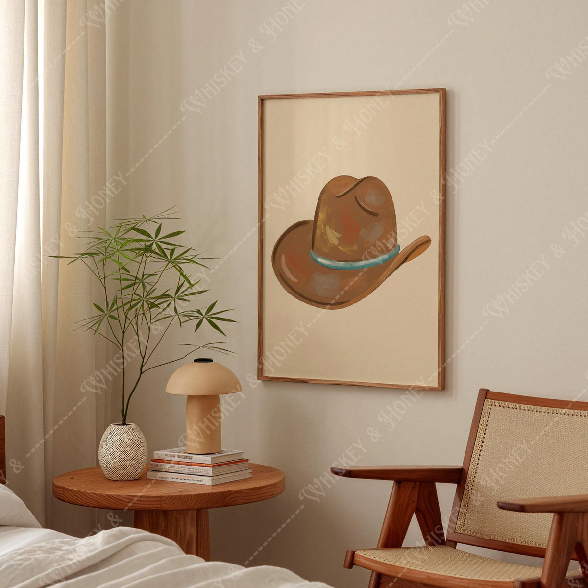 Cowboy Hat Painting Print