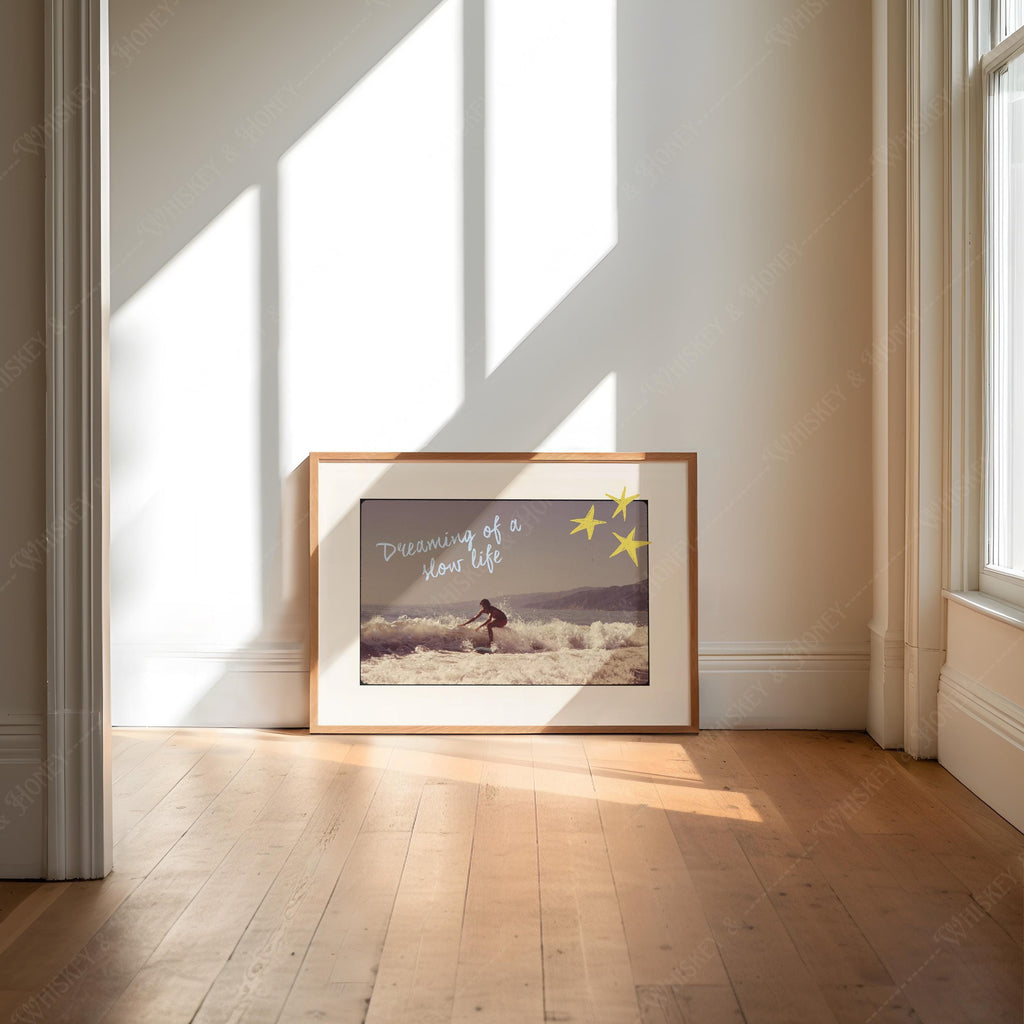 Dreaming Of A Slow Life Surfing Print