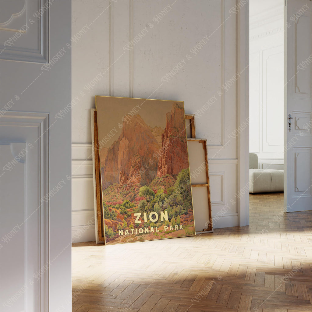 Vintage Zion National Park Print