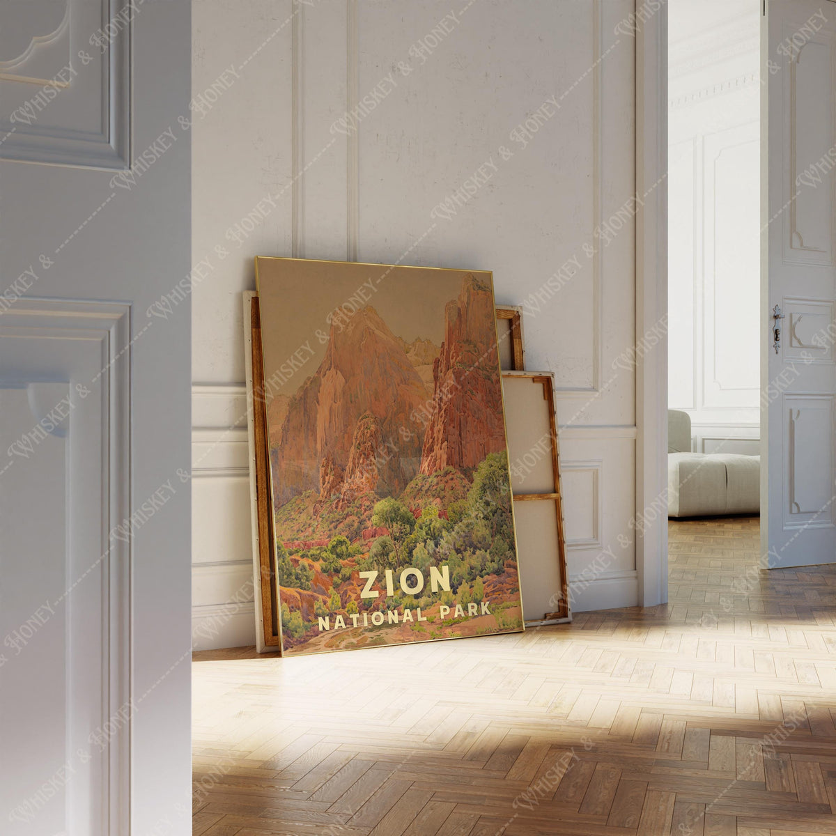 Vintage Zion National Park Print