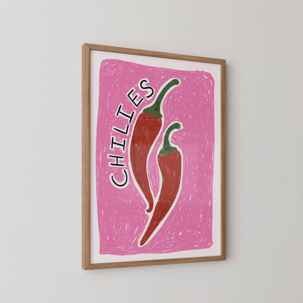 Chilies Illustration Print