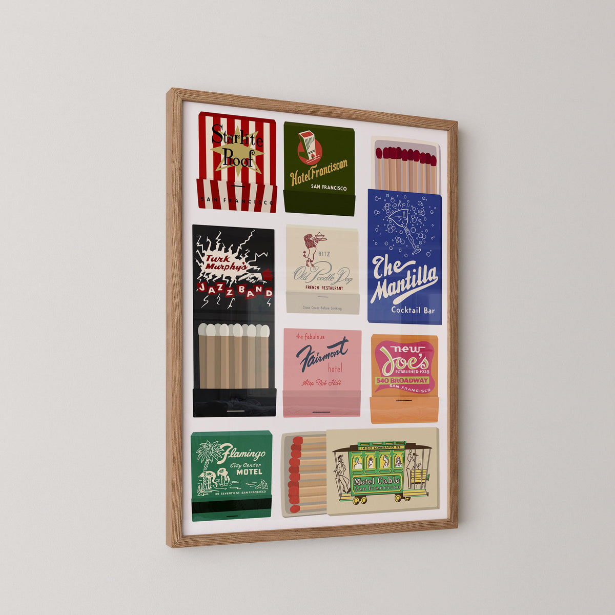 San Francisco Matchbook Art Print