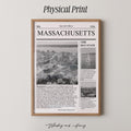 Massachusetts Newspaper Print