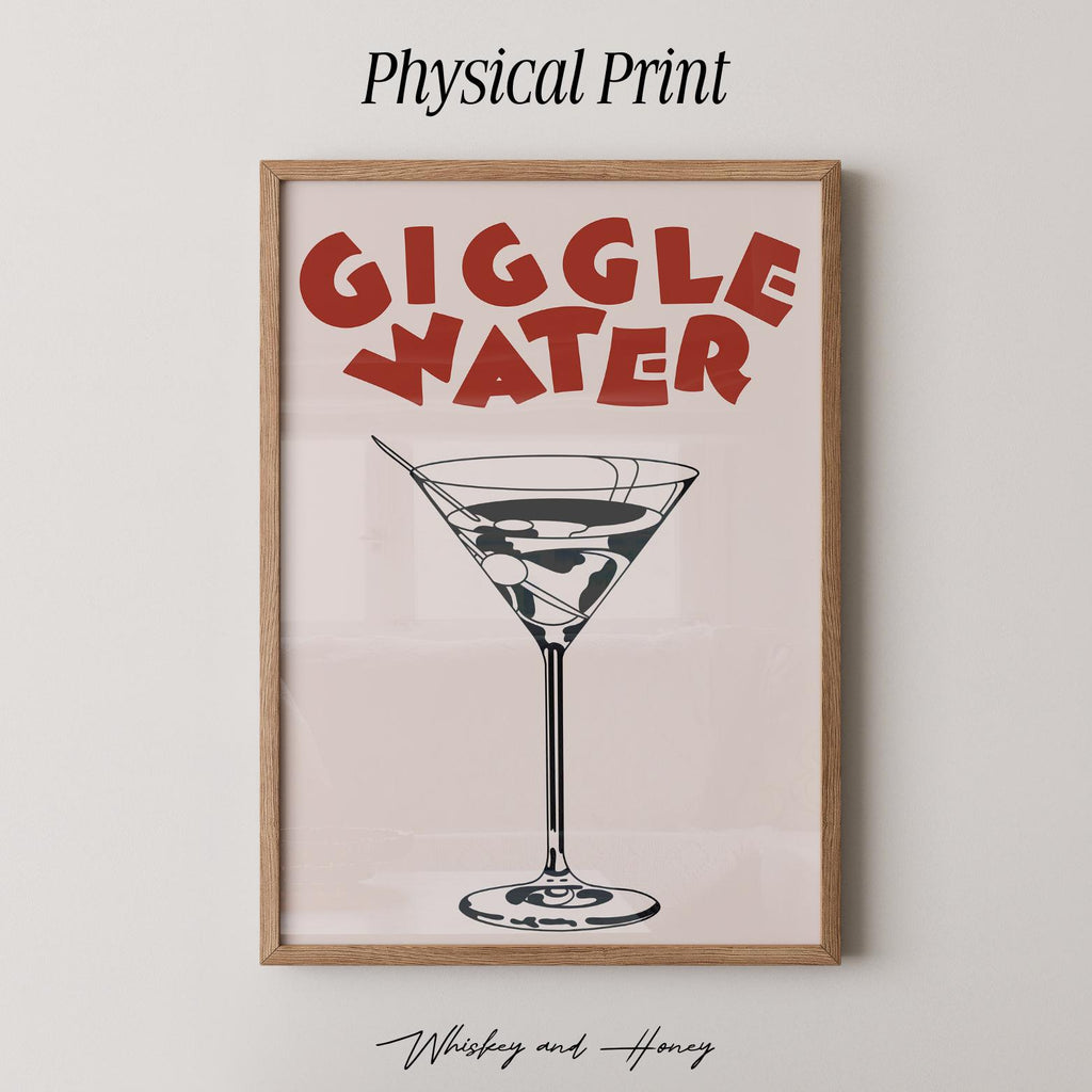 Giggle Water Cocktail Print