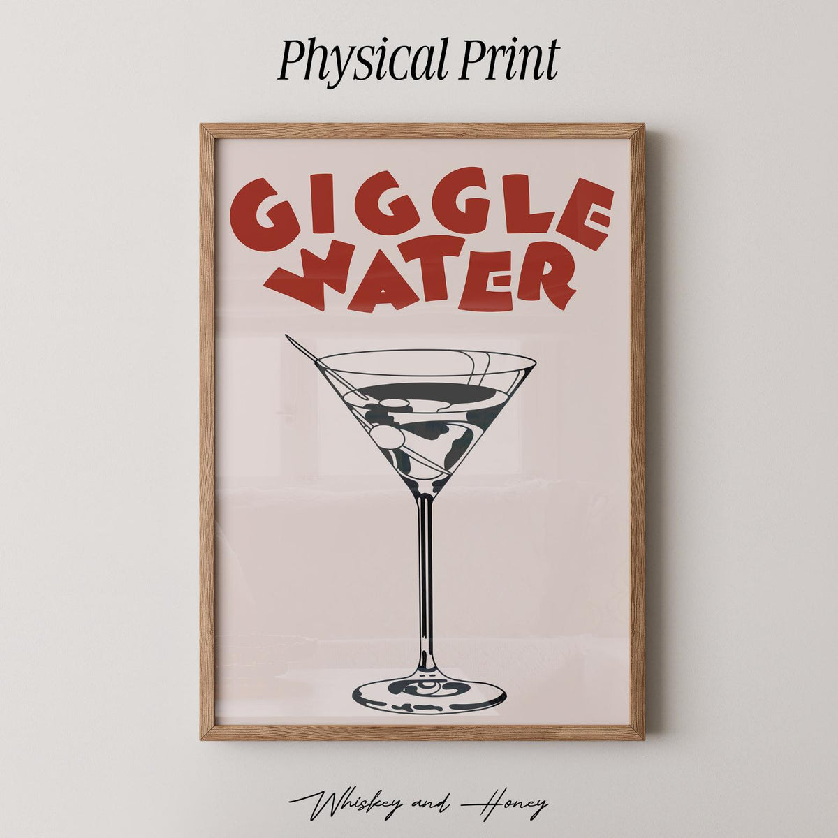 Giggle Water Cocktail Print