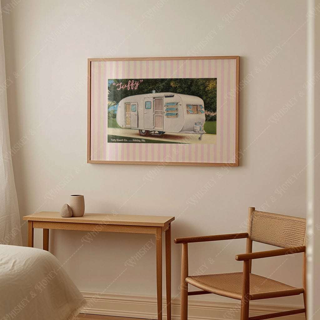 Retro Camper Art Print