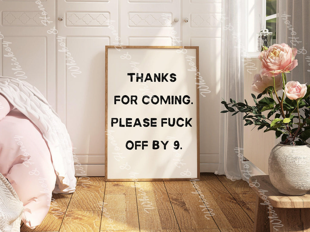 Please F*ck Off By Nine Print