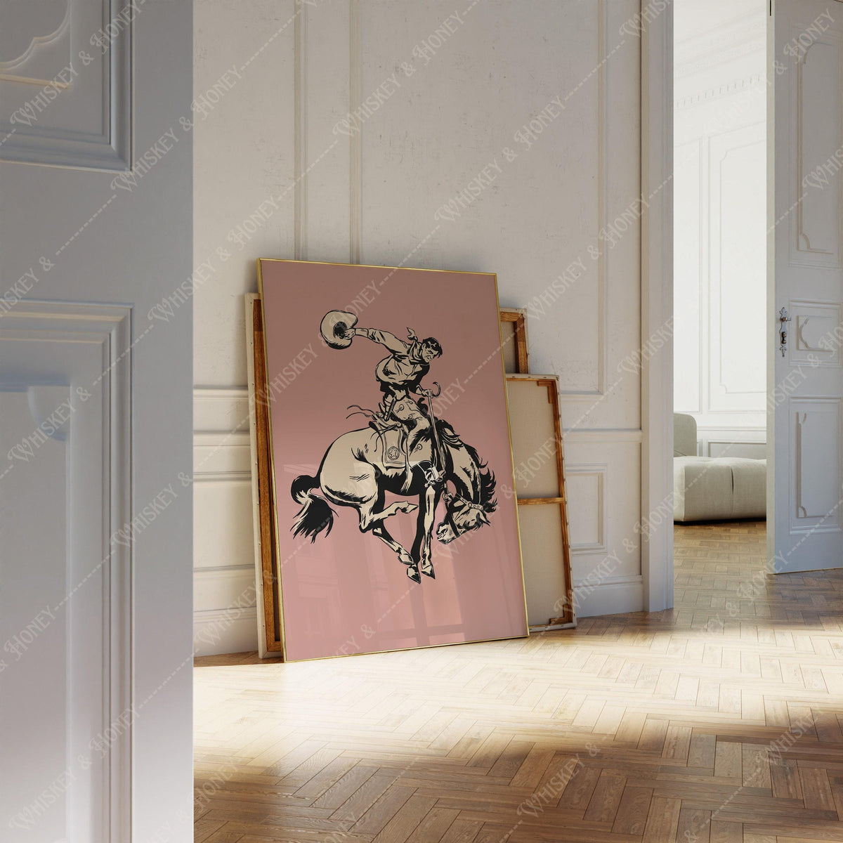 Vintage Rodeo Cowboy Print