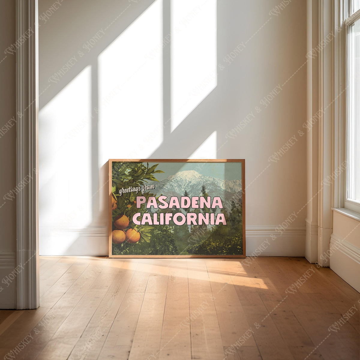 Vintage Greetings from Pasadena California Print