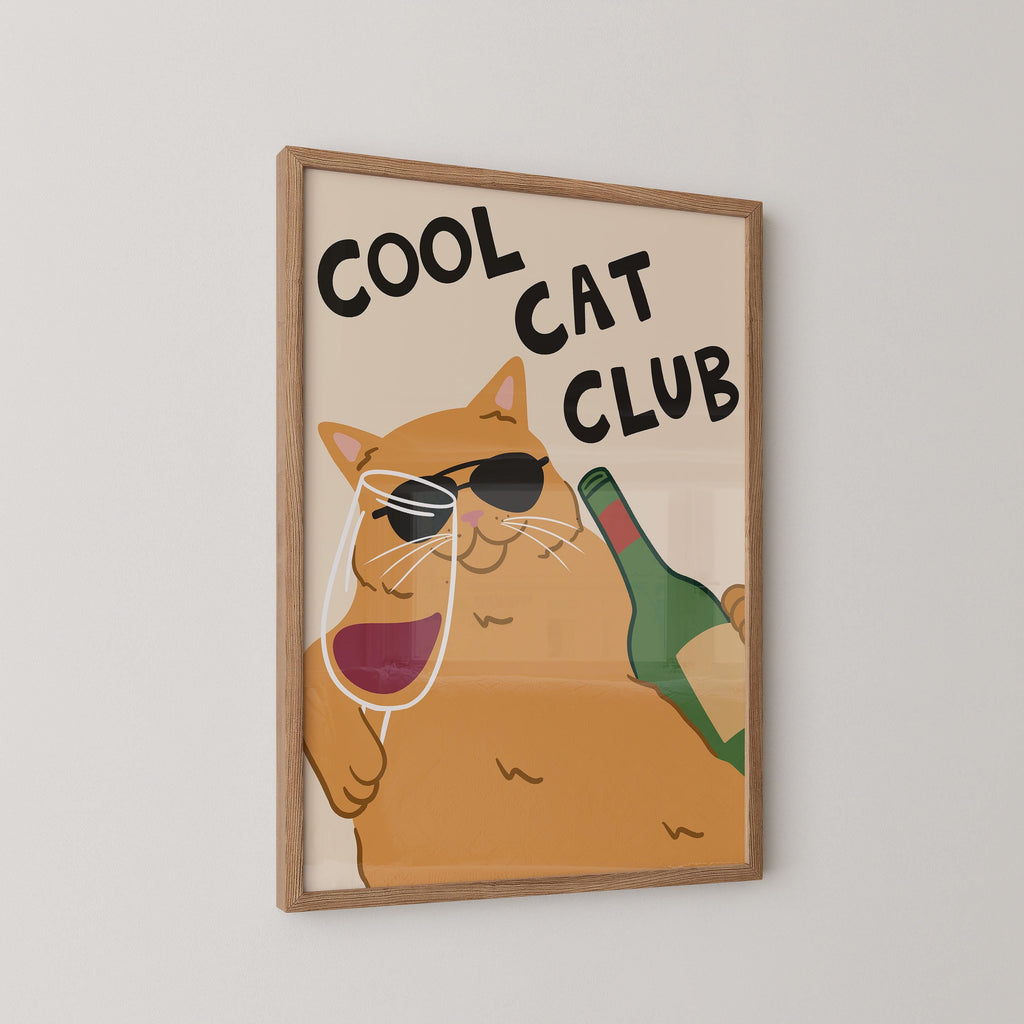 Cool Cat Club Print