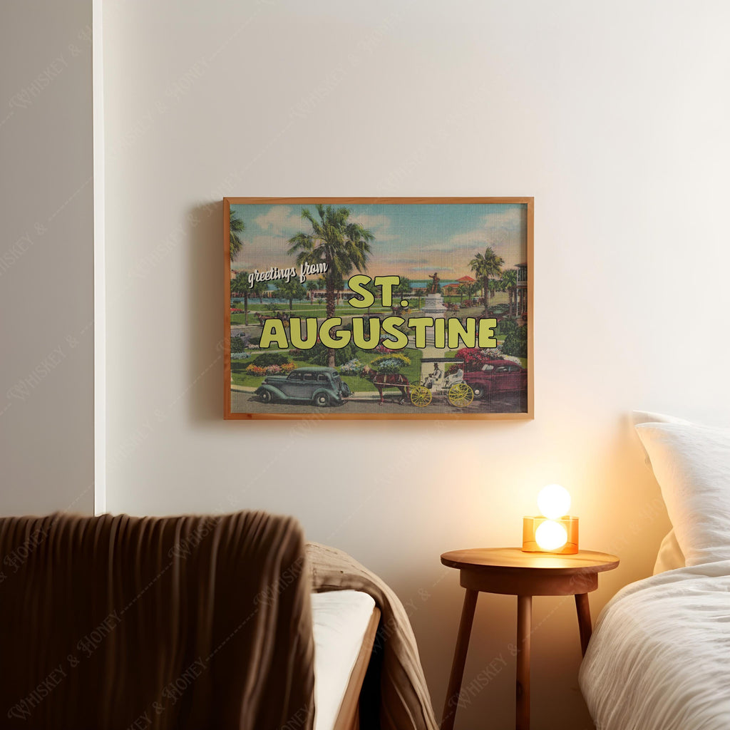 Greetings from St. Augustine Florida Art Print