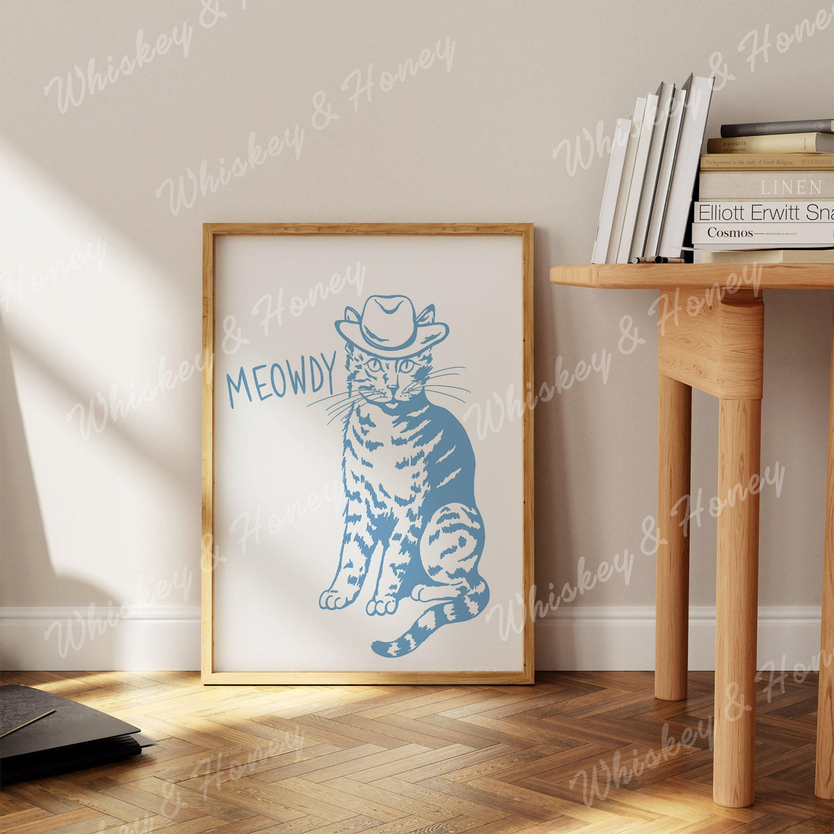 Meowdy Cat Cowboy Art Print