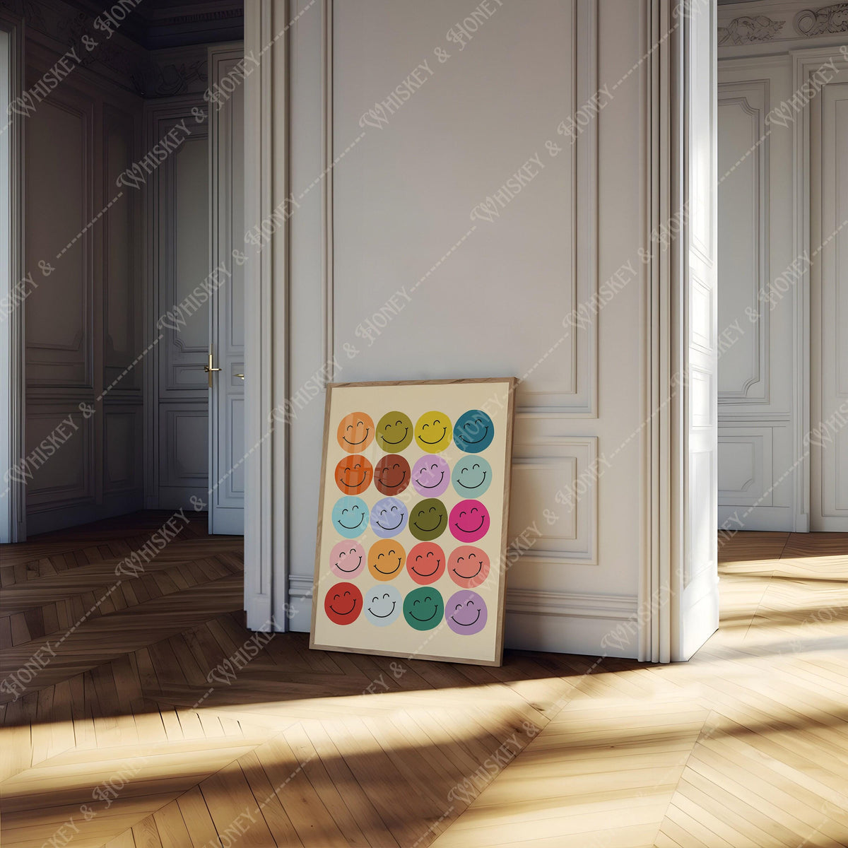 Smiley Faces Print