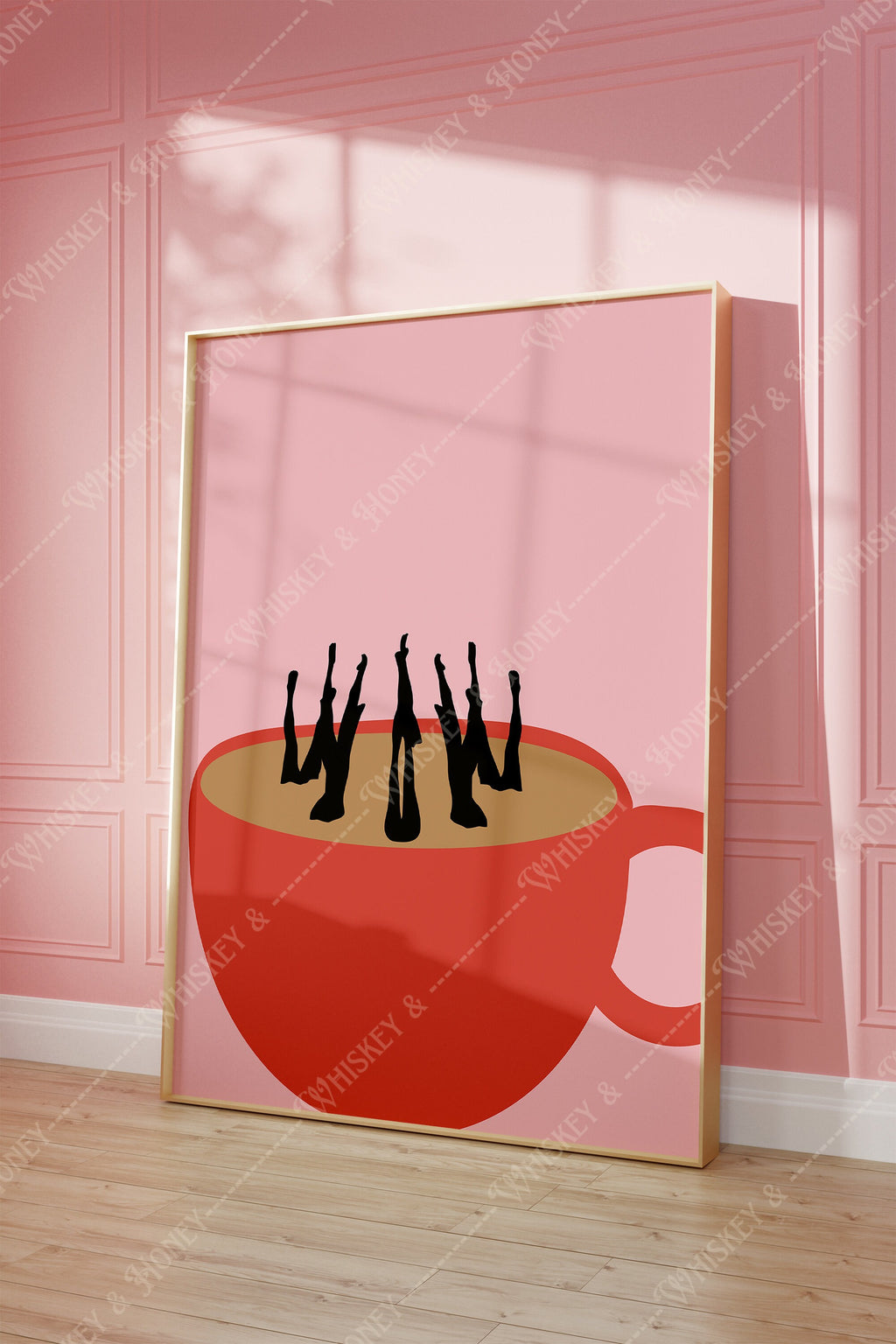 Swimming In Coffee Print
