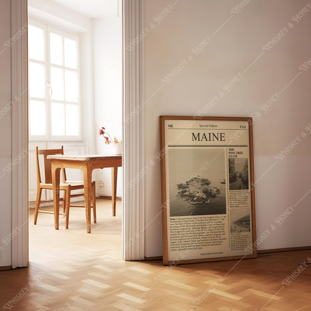 Maine Newspaper Print