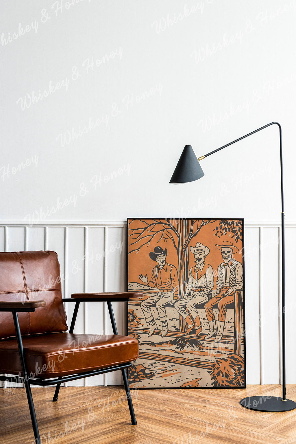 Spooky Cowboys Art Print