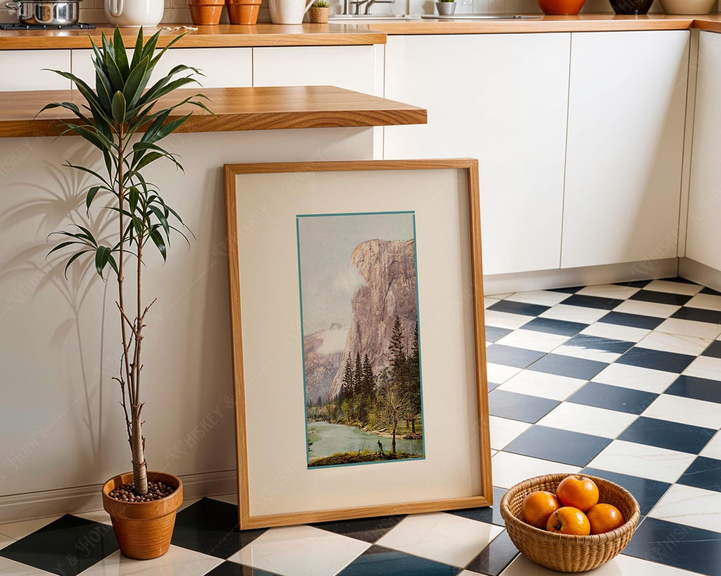 Vintage Half Dome Yosemite Print