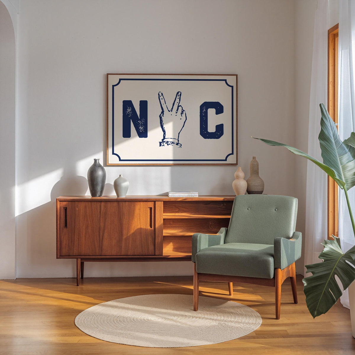 NYC Peace Sign Print