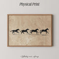 Vintage Running Horse Sketch Print