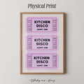 Kitchen Disco Ticket Print