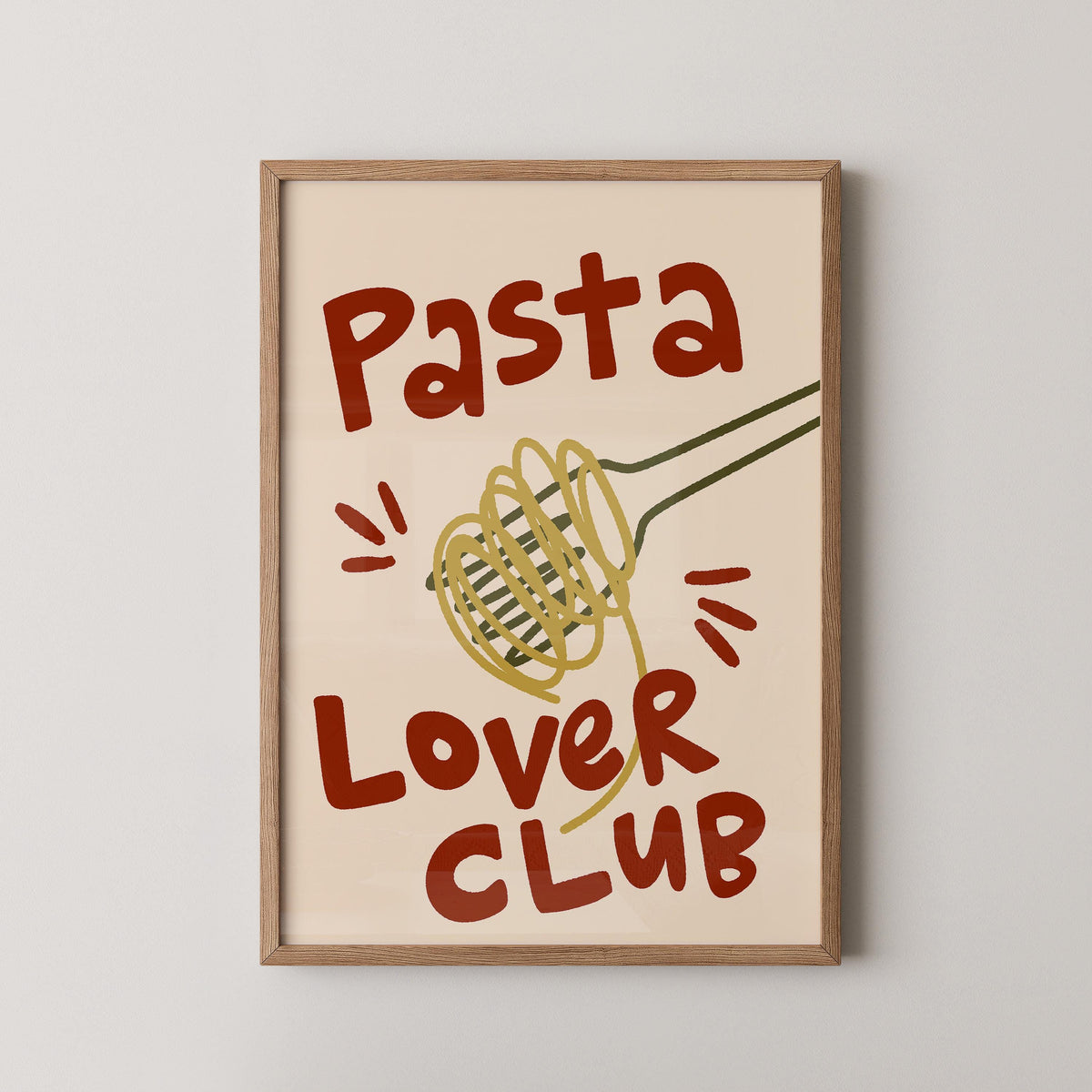 Pasta Lover Club Print