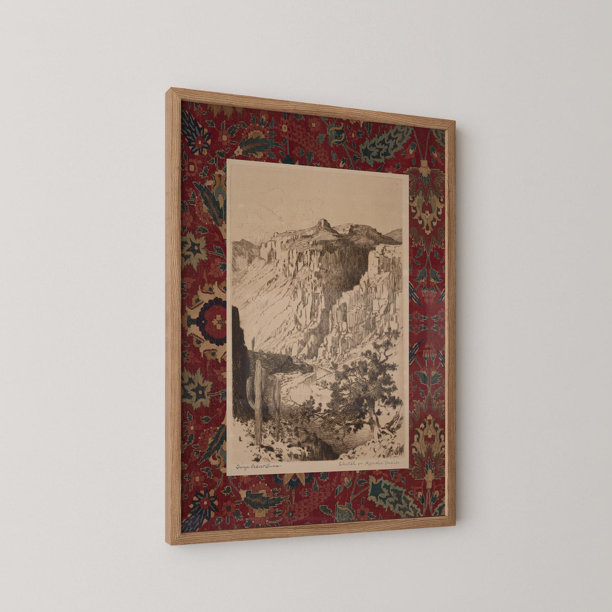 Vintage Desert Sketch Print