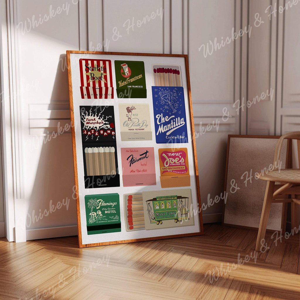 San Francisco Matchbook Art Print