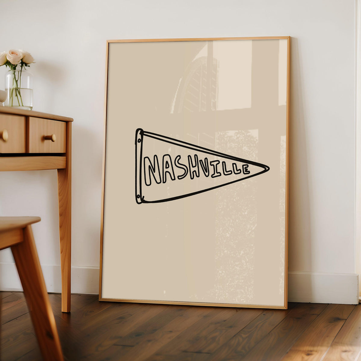 Nashville Pennant Flag Print