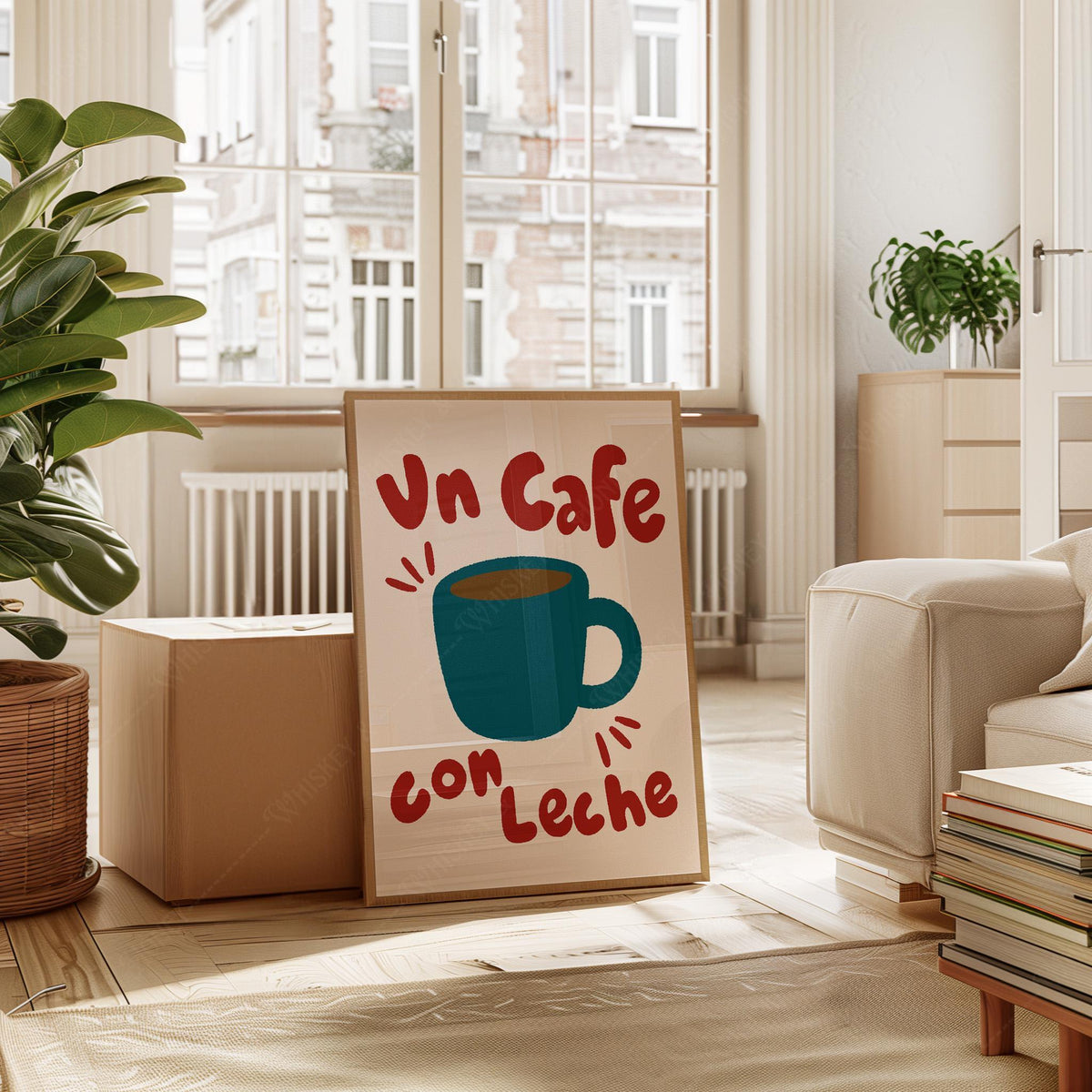 Un Cafe Con Leche Print