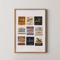 Vintage Toronto Matchbook Collage Print