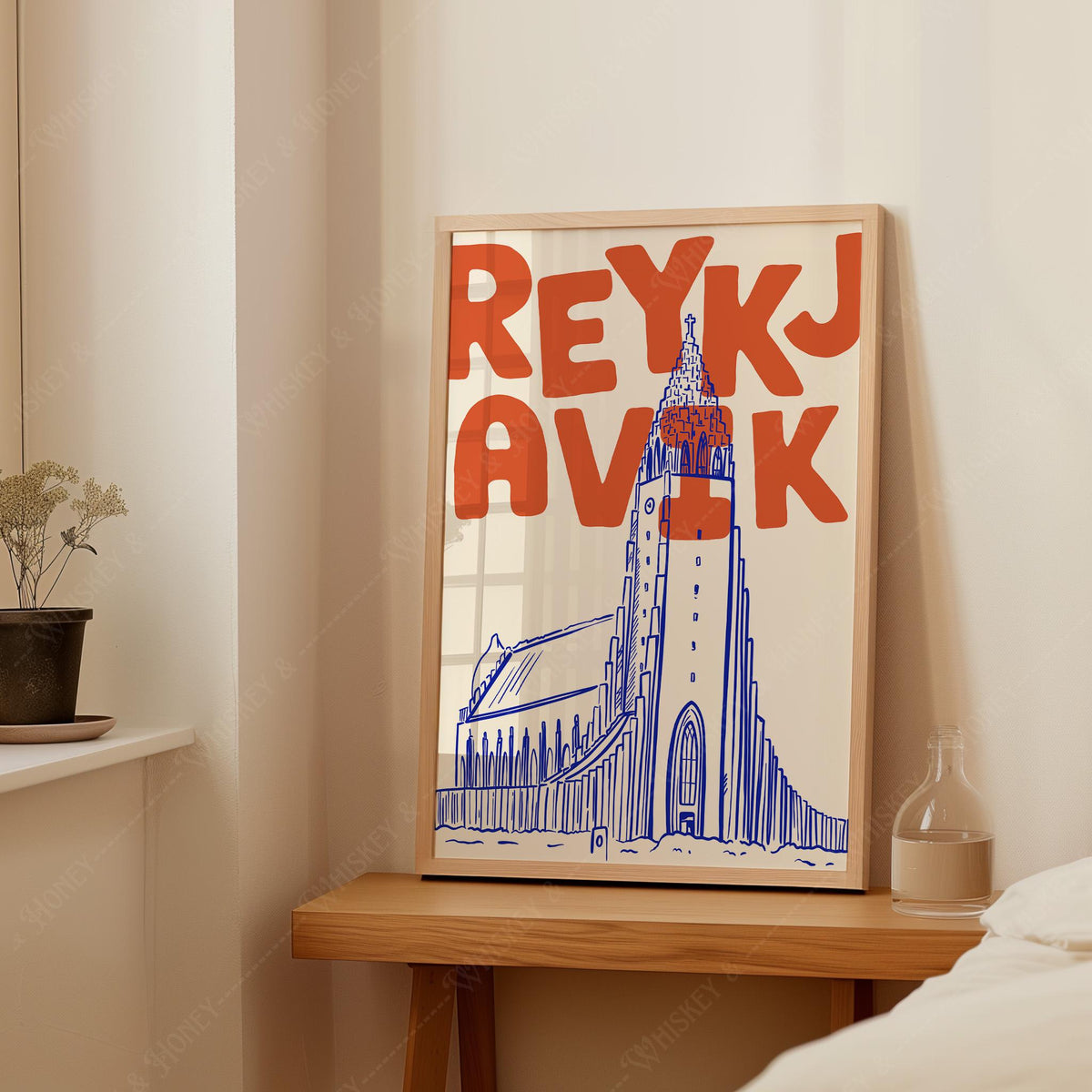 Reykjavik Iceland Travel Print