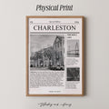 Charleston South Carolina Newspaper Print