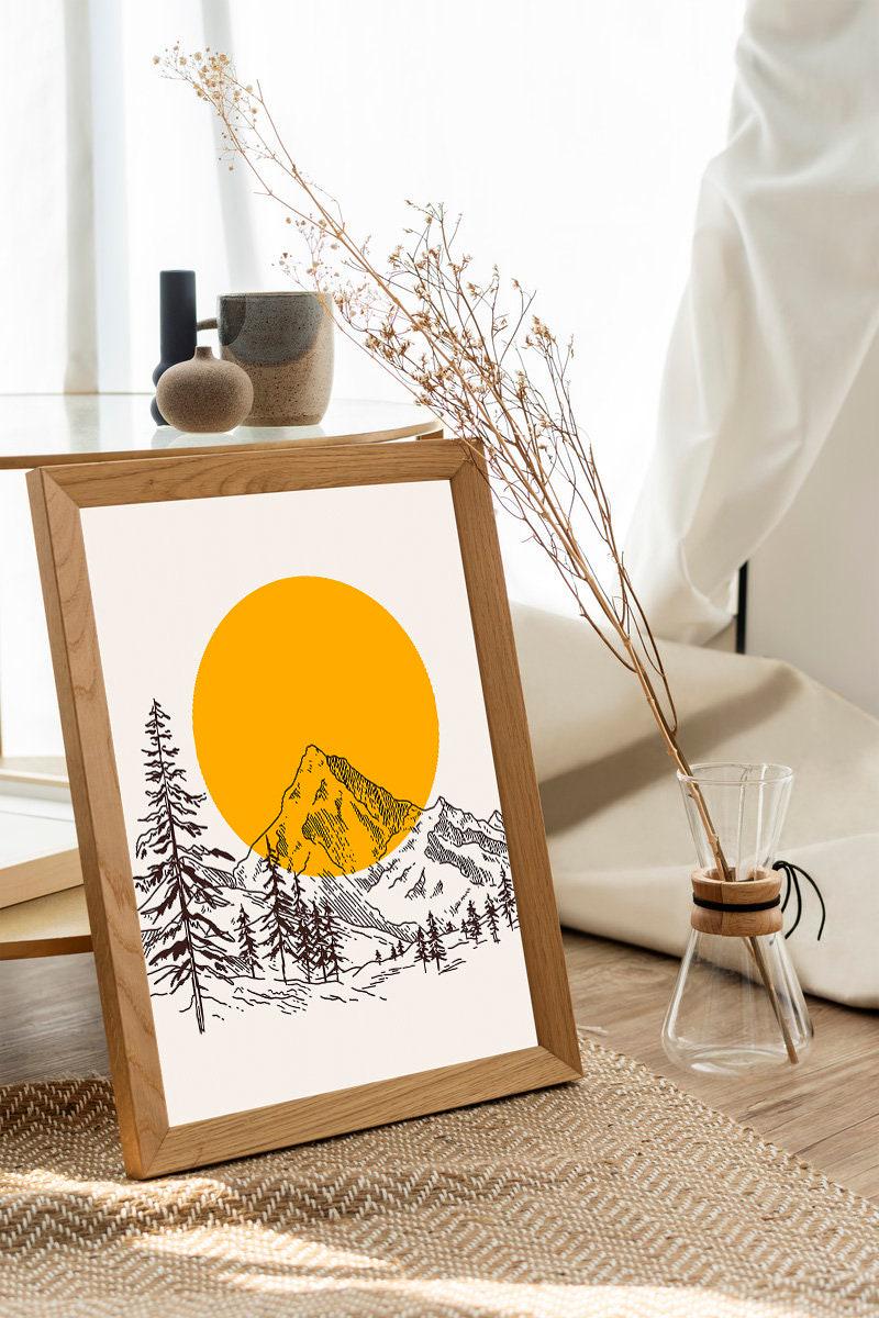 Sunset Mountain Print