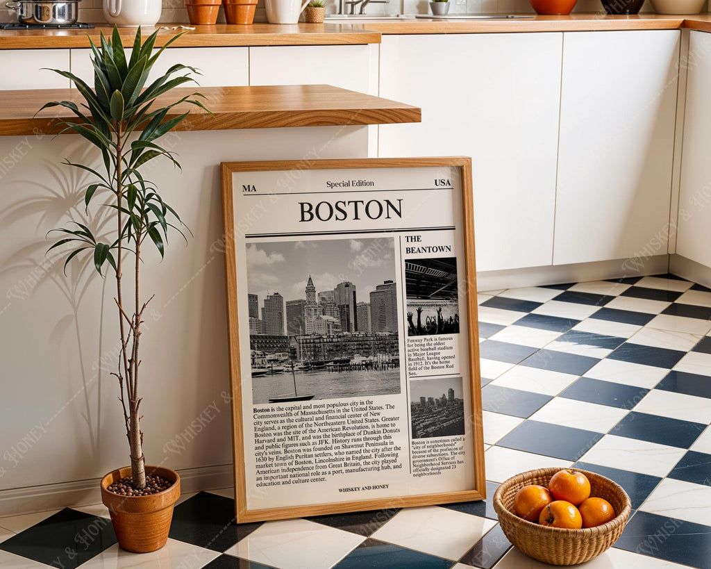 Boston Newspaper Print