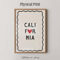 California Heart Print