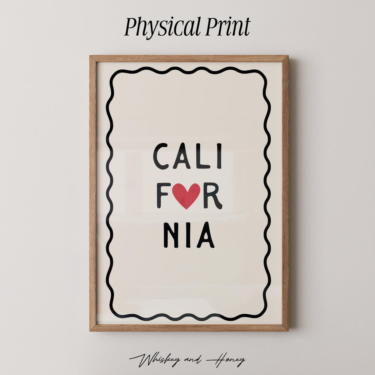 California Heart Print