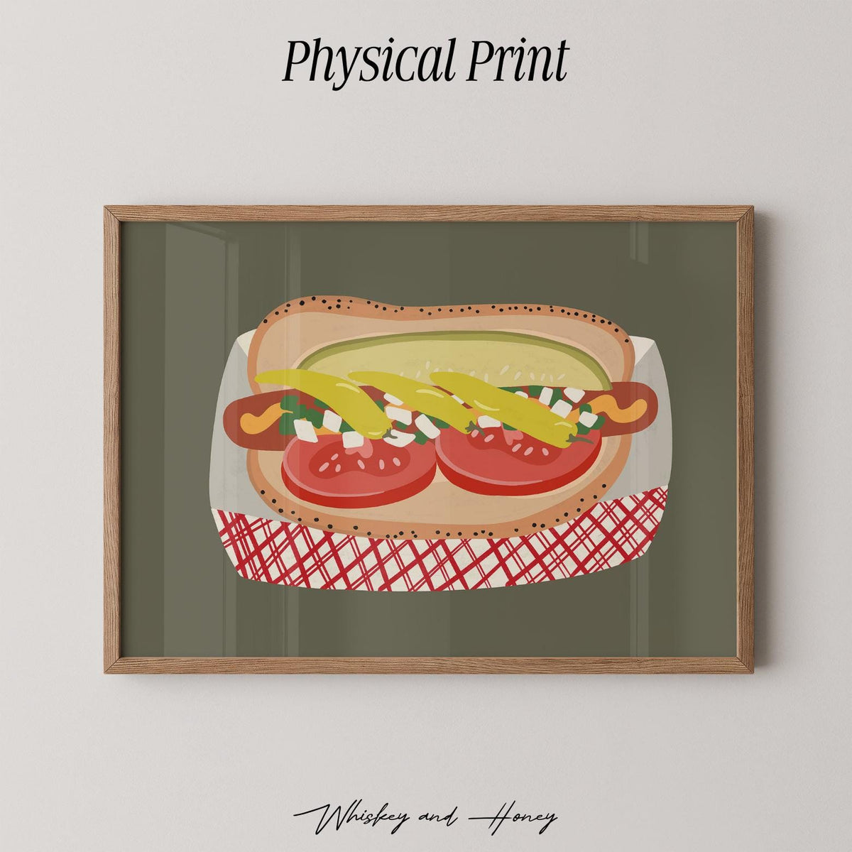 Chicago Hot Dog Print
