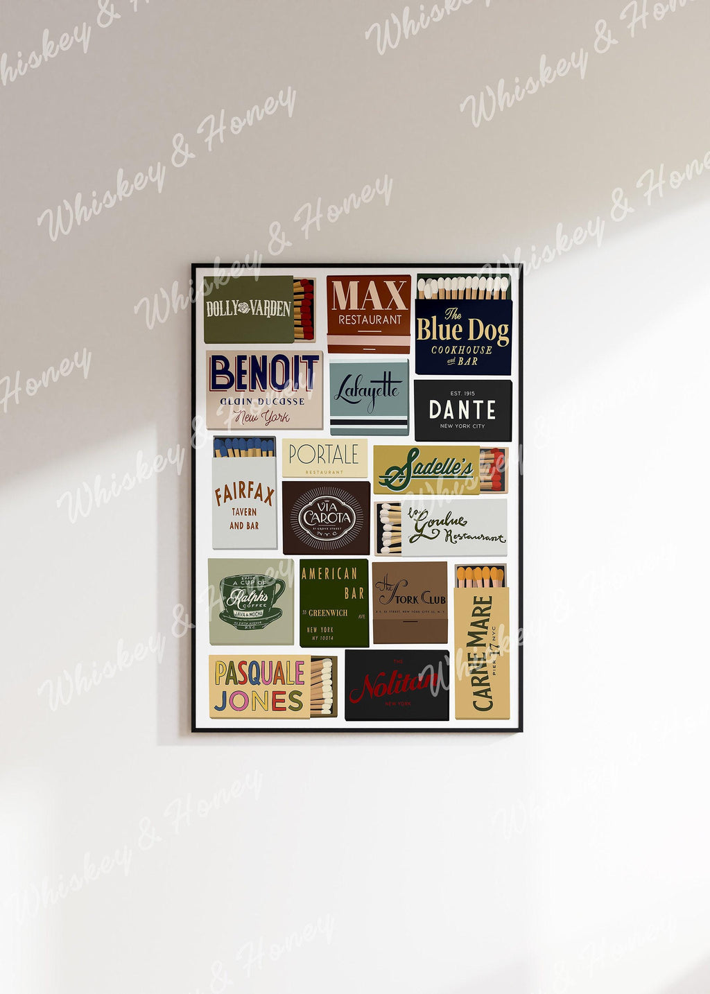 New York Matchbook Print