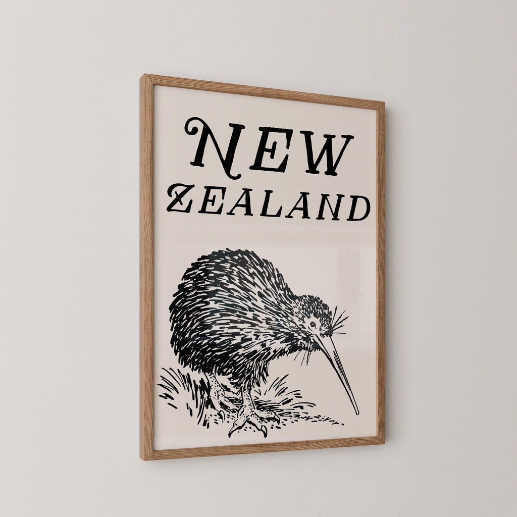 New Zealand Kiwi Print