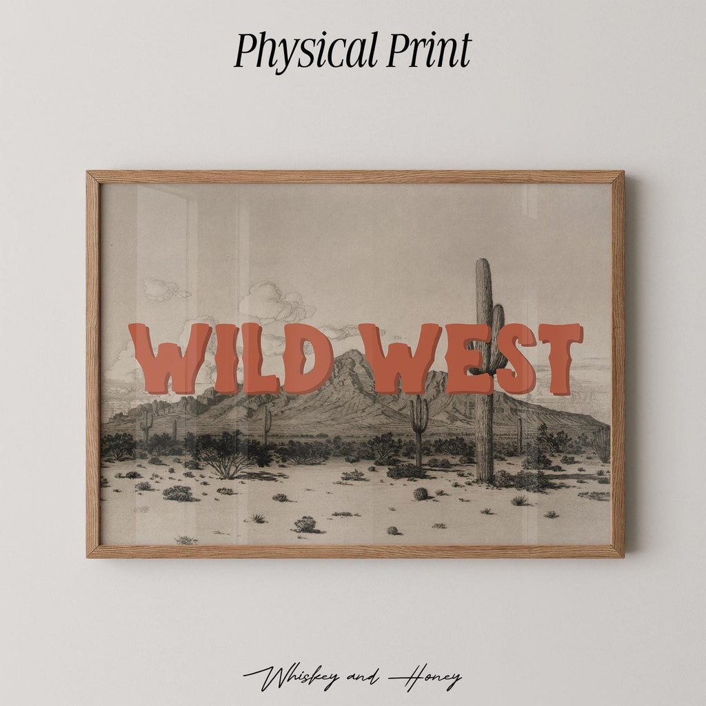 Vintage Wild West Print