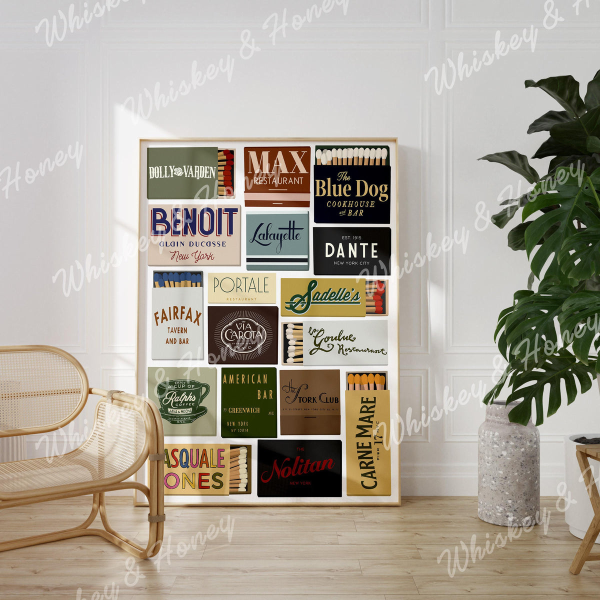 New York Matchbook Print