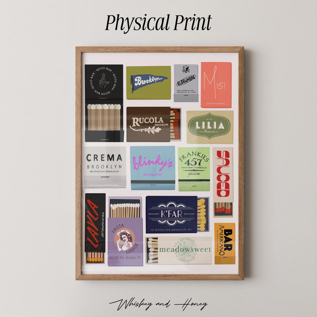 Brooklyn Matchbooks Collage Print